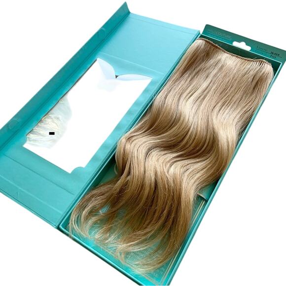 Halocouture Halo Extensions 16 inch F112 Warm Blonde w/ Highlights Original - Picture 9 of 10